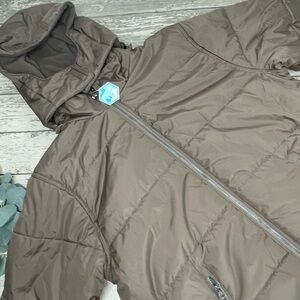 Whales Tail Outerwear Zip Up Puffer Jacket